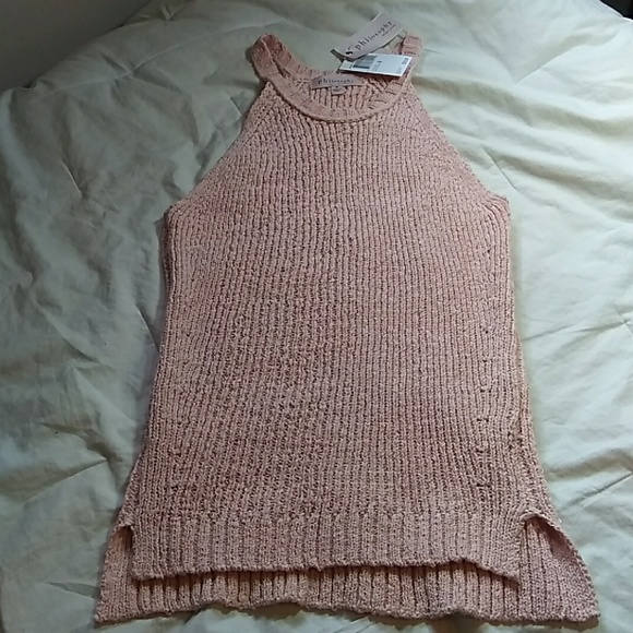 Philosophy Tops - Philosophy Pink Cable Sweater Womens Medium